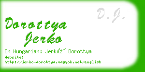 dorottya jerko business card